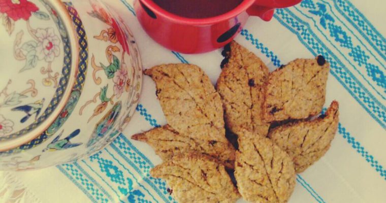 Biscotti integrali al tè verde con bacche di Goji – ricetta senza burro e senza uova
