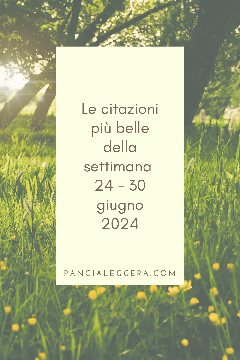 Frasi, aforismi e citazioni più belle della settimana 24 – 30 giugno 2024