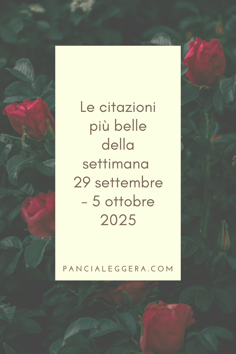 Frasi, aforismi e citazioni più belle della settimana 29 settembre – 5 ottobre 2025