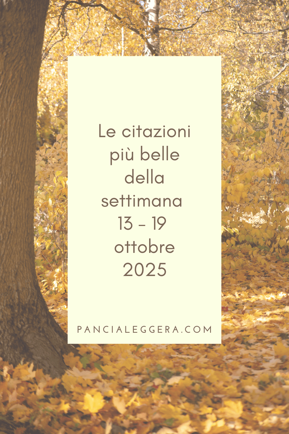 Frasi, aforismi e citazioni più belle della settimana 13 – 19 ottobre 2025