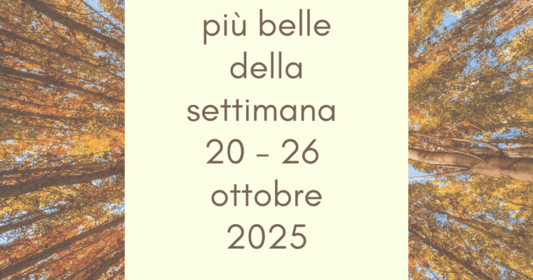 Frasi, aforismi e citazioni più belle della settimana 20 – 26 ottobre 2025
